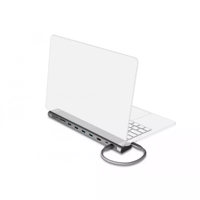 DeLOCK USB Type-C Slim Docking Station 4K HDMI USB 3.2 Gen 1 LAN SD PD 3.0