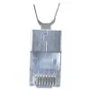 Shielded RJ45 plug EQUIP Cat 8.1, male, silver, 50 pcs, 11.7×22.5 mm, 3.7 g