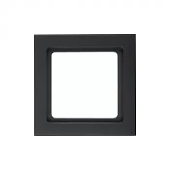 Wall plate / switch cover berker 10116096, screwless plastic, black, 1 pc