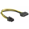 Delock 82924 SATA 15-pin to 6-pin PCI Express Power Cable