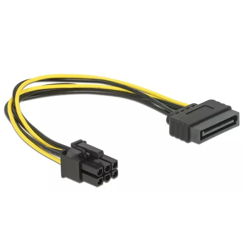 Delock 82924 SATA 15-pin to 6-pin PCI Express Power Cable