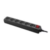 Power Extension LogiLink LPS202B 1.4m 6 AC Outlets Black