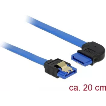 SATA Cable DeLOCK 84989 0.2m SATA 7-pin Black Blue