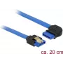 SATA Cable DeLOCK 84989 0.2m SATA 7-pin Black Blue