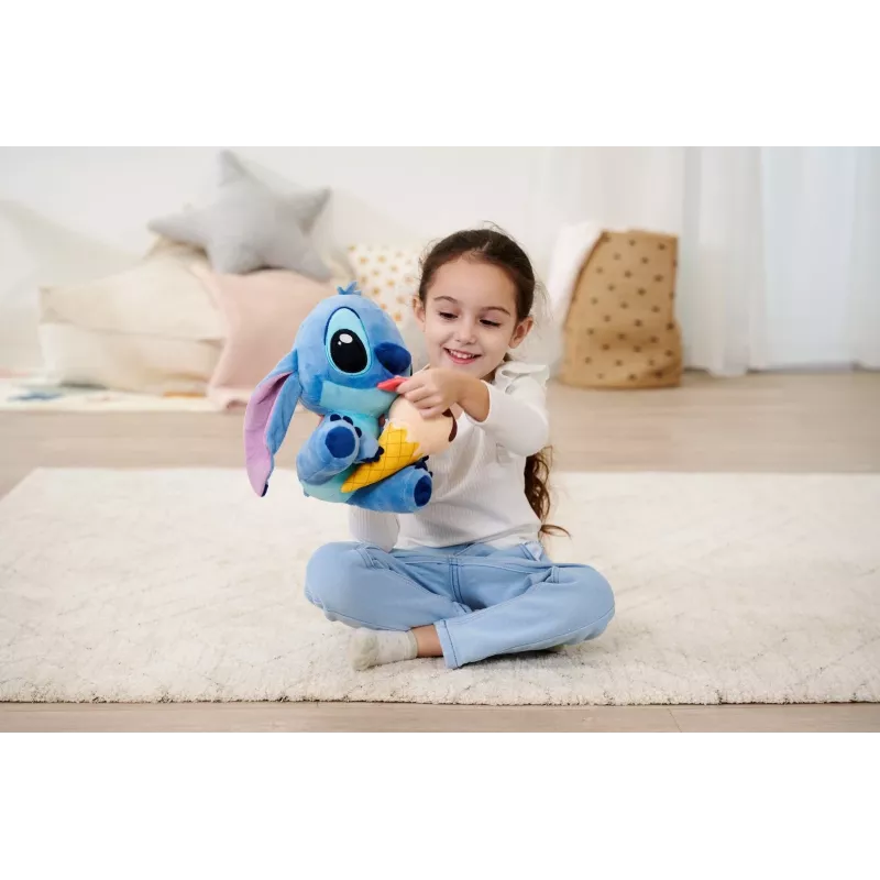 Plush toy SIMBA Mascot Stitch Ice Cream 25 cm, original soft character figure