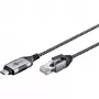 Goobay Ethernet-Cable USB-C 3.1 to RJ45 Slim 3 m - connects router, modem or (74404)