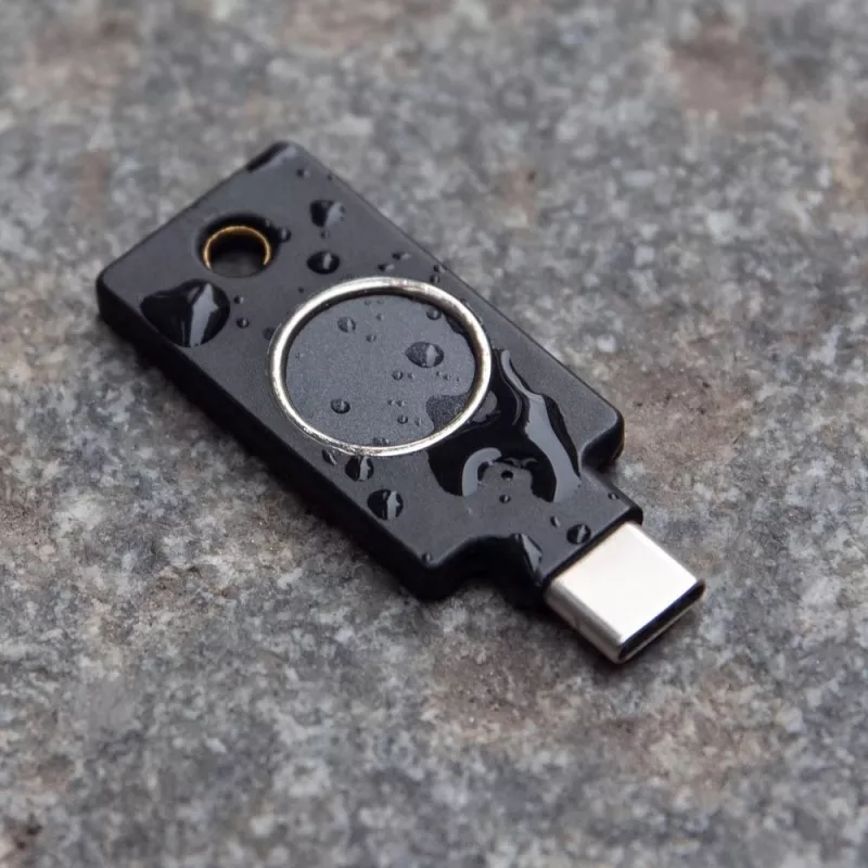 YubiKey C Bio FIDO Edition Yubico Black Passwordless Authentication