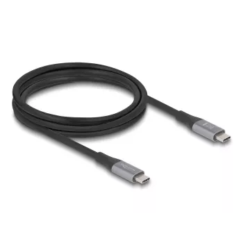 USB Cable DeLOCK 81192 USB4 Gen 2x2 2m USB C Black Grey