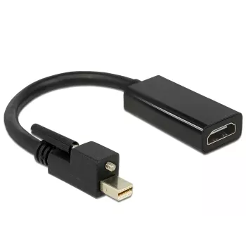 Video Cable Adapter DeLOCK 62640 Mini DisplayPort to HDMI 0.25m Black