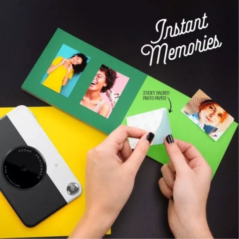 Kodak PRINTOMATIC Instant Print Camera, 2x3'', Black