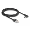 DeLOCK USB 2.0 Cable Type-A male to USB Type-C male angled 2 m black