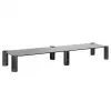 Monitor Stand MACLEAN MC-936 dual-arm, max load 20 kg, tempered glass base