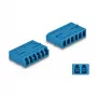 DeLOCK Optical Fiber Coupler HD LC Hexaplex female to LC Hexaplex female blue