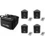 LED lighting set EUROLITE AKKU TL-3 QuickDMX 4x with soft-bag — battery-powered TL-3 fixtures, QuickDMX control, portable carrying bag