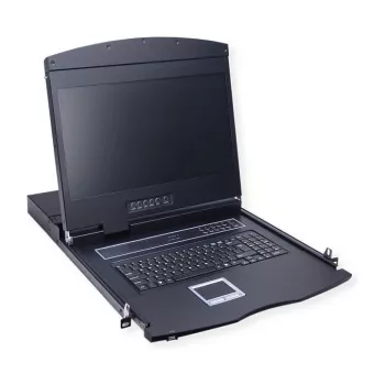 Rack console VALUE 26.99.0163 — 17 inch (43.2 cm) 1280×1024, USB keyboard & mouse, 1U, Black