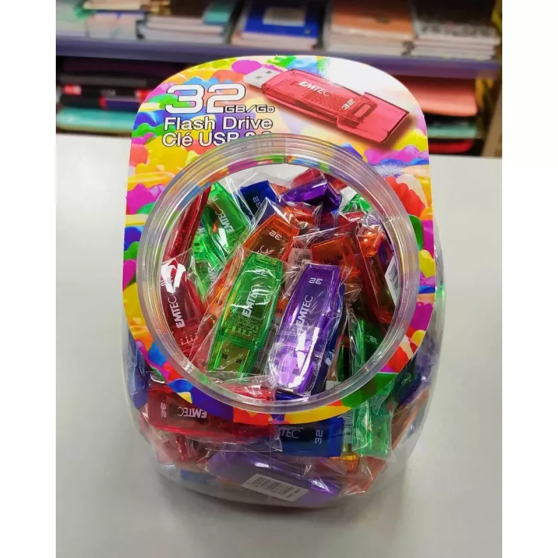 USB flash drive Emtec 32 GB USB Type-A C410 Color Mix Candy Jar