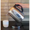 Electric kettle BLAUPUNKT EKS412 — 1.7 L stainless steel, 2200 W, water level indicator, 360° base