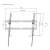 TV wall mount SBOX for 37–70 inch screens, tilt, max load 45 kg, model PLB-3446T-2