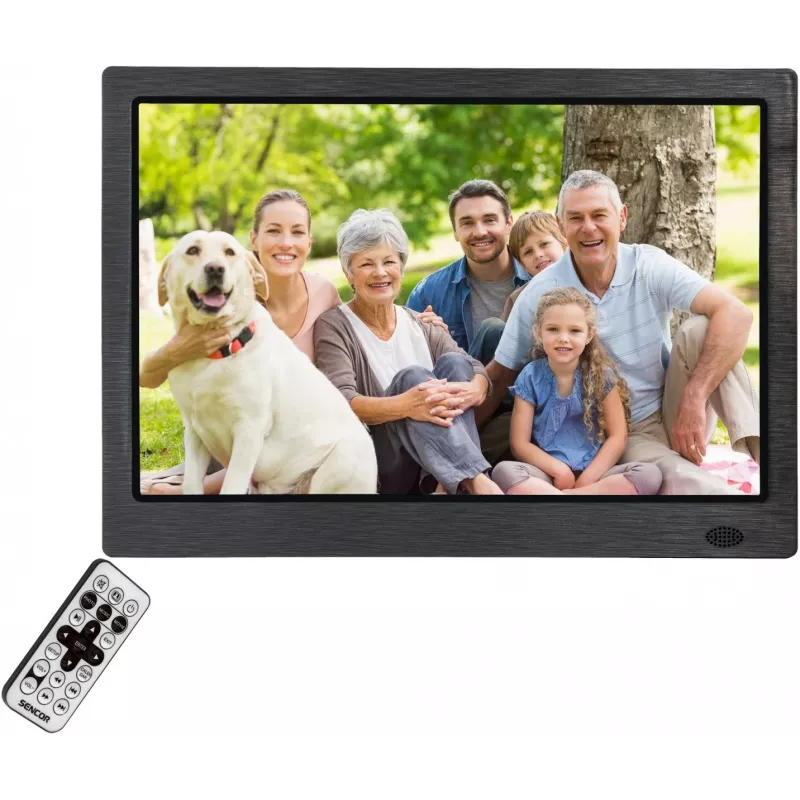 Digital photo frame SENCOR SDF 1371 BK — 13.3-inch black frame