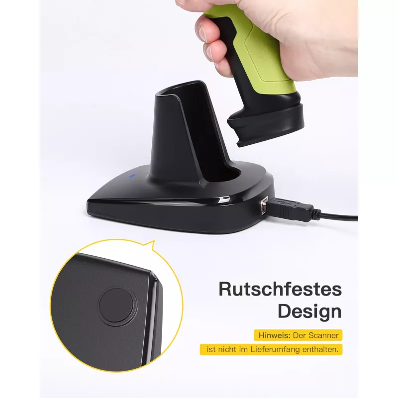 Barcode Scanner Inateck BS04001 2-in-1 wireless USB rechargeable handheld scanner
