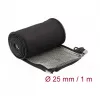 DeLOCK EMI Shielding braided sleeve 1m x 25mm black