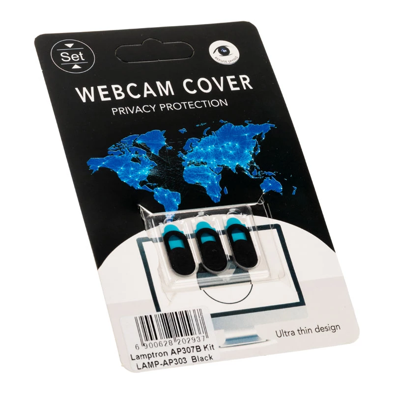 Webcam Slide Cover Kit Lamptron LAMP-AP303, 3-piece black