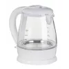 Electric kettle BLAUPUNKT 1 L 1630 W White — glass body, 360° base, button lid