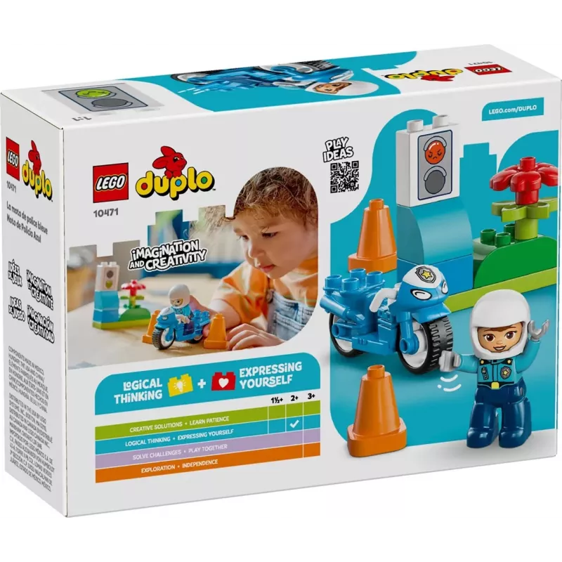 LEGO DUPLO 10471 Blue Police Motorcycle