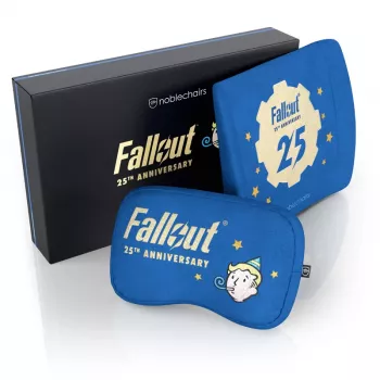Neck pillow/Lumbar pillow noblechairs Fallout 25th Anniversary Edition Blue 2 pc(s)