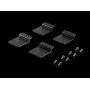 Mounting bracket Rittal 5302.110 Steel Black 48.3 cm 60 cm