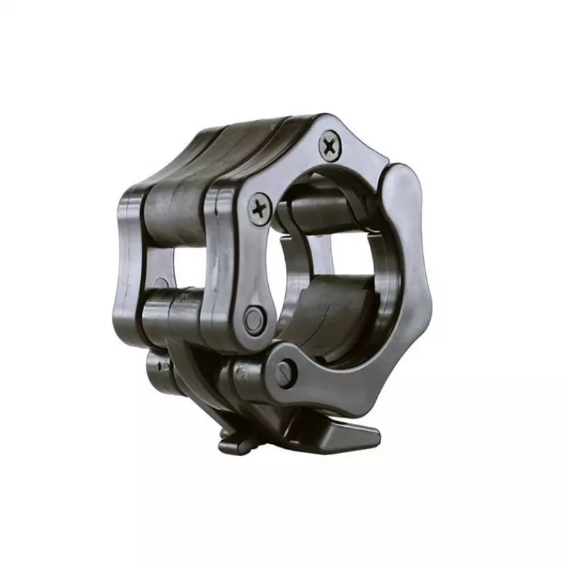 GO320 + ZG1000 Black Olympic Bar 14.8KG 1830MM Hms With Jaw Black Lock Clamps