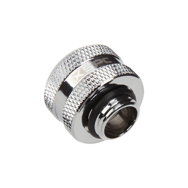 XSPC Adapter G 1/4 inch to 14mm, chrome — 14mm thread adapter for liquid cooling fittings