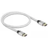 Delock - Ultra High Speed - HDMI-Kabel - HDMI männlich zu HDMI männlich - 50cm - Dreifachisolierung - Silber - hauchvergoldete Kontakte, unterstützt 8
