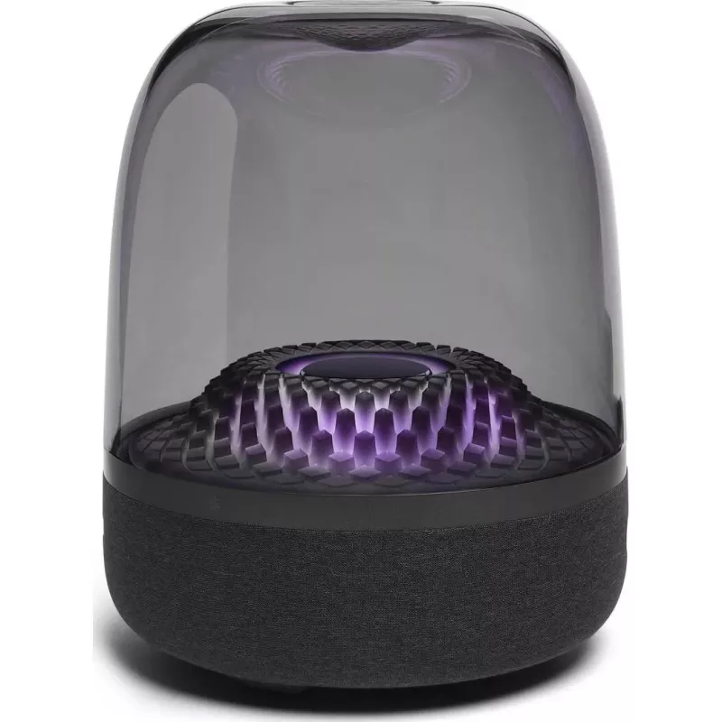 Portable wireless speaker Harman/Kardon Aura Studio 4 — 100 W, 3 drivers, 45–20000 Hz, Black/Transparent