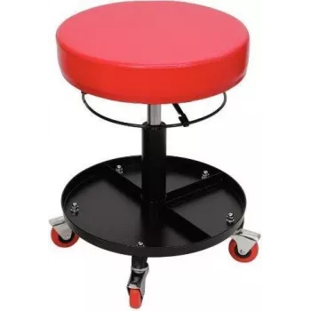 Mobile stool ks tools 500.8030 height adjustable — workshop rolling seat with adjustable height