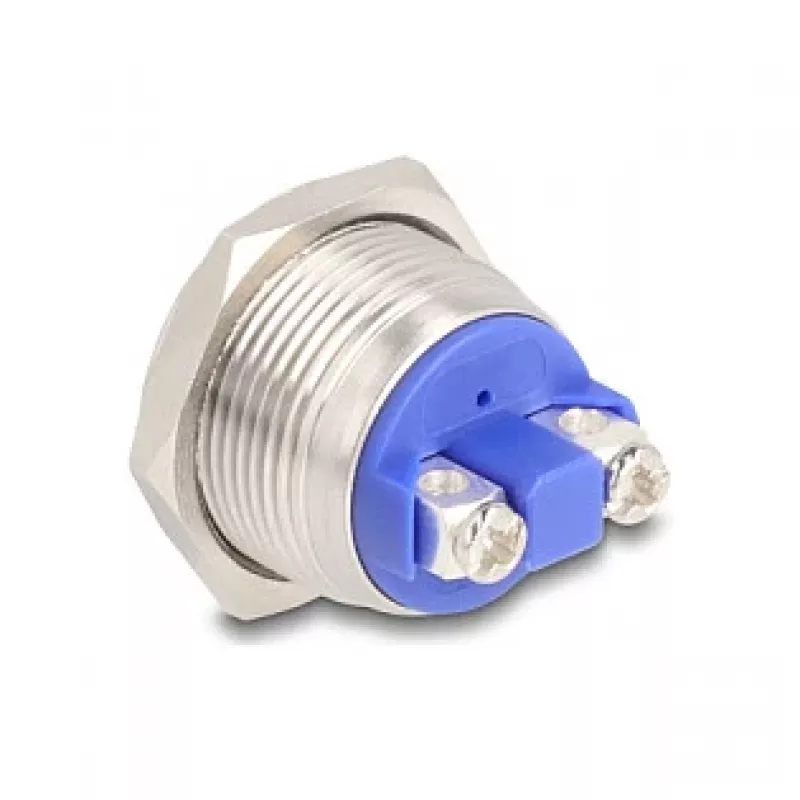 Pushbutton switch DeLOCK 22040 2P Nickel Stainless steel 250V 5A