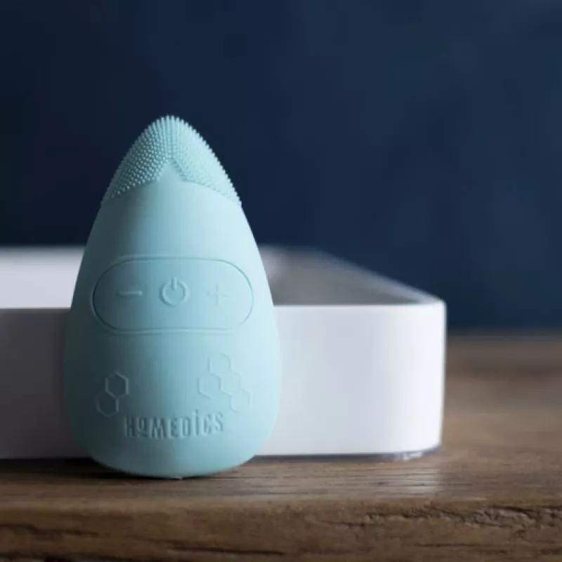 Facial cleansing brush Homedics FAC-350-EUA Honeycomb Silicon, silicone honeycomb head for gentle cleansing