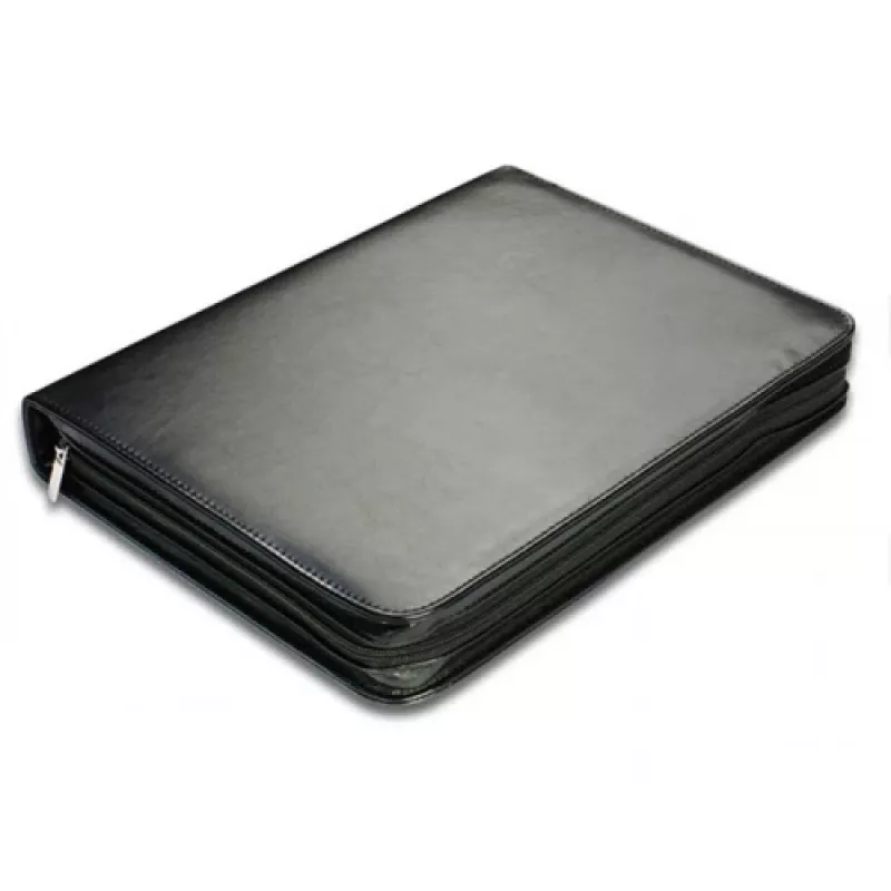 Document Folder A4 with Clamp and 4 Rings, Black, 355x260x50mm