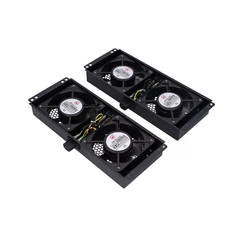 Cooling fan Extralink EX.8673 4 Way fan unit for standing cabinets 2m cable EU plug