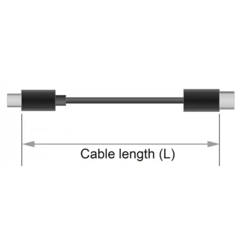DeLOCK - Audio-Invertieradapter - 4-poliger Mini-Stecker (W) bis 4-poliger Mini-Stecker (W) - 13cm - Schwarz (65896)
