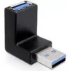 USB 3.0 M/F Connector DeLOCK 65340 Black