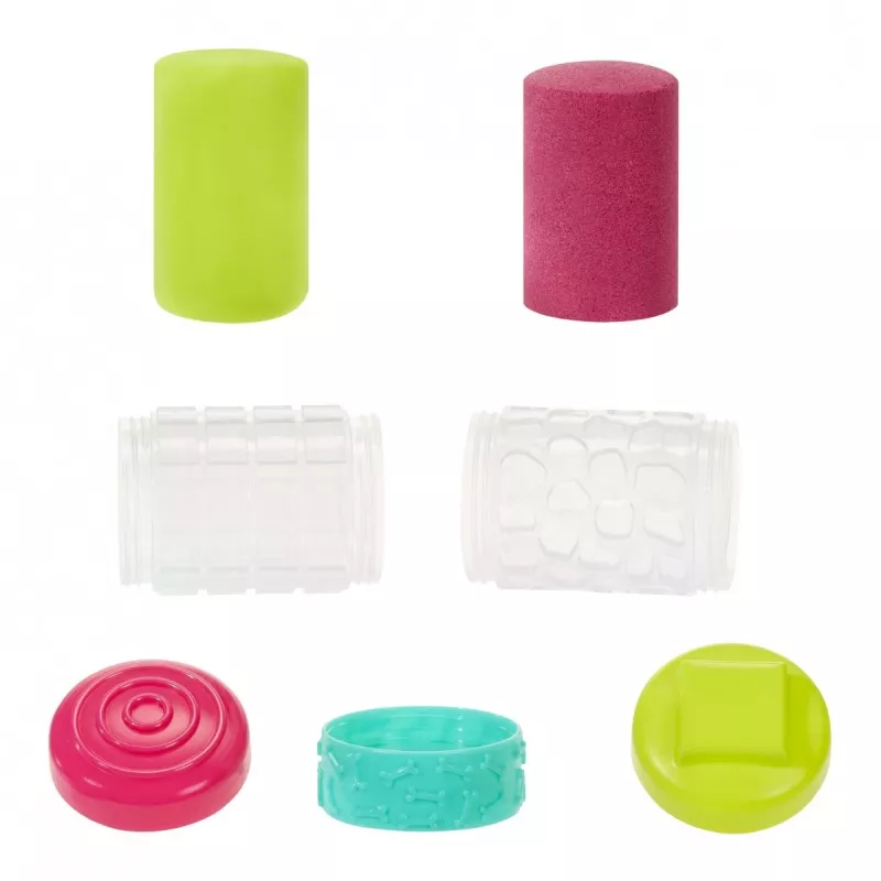 Plastic mass Wonder Factory Never Dry Dough, Lime Green, Pink