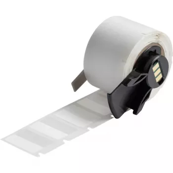 Brady, M6-96-427, Vinyl, selbstlaminierend, White/Transparent, matt, 25.40 x 9.53(19.05) mm, for Cable Diameter of 2.00 - 3.00 mm, permanent (250 E.) (173917)