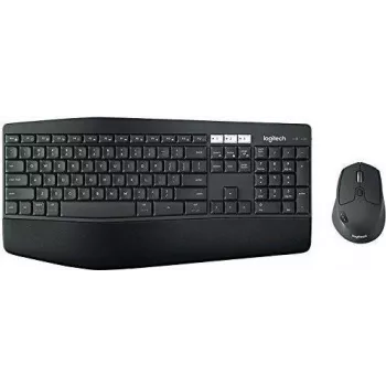 Logitech MK850 Performance Wireless Keyboard and Mouse Combo - full size (100%) - Wireless - RF Wireless + Bluetooth - QWERTY - Black - Mouse included