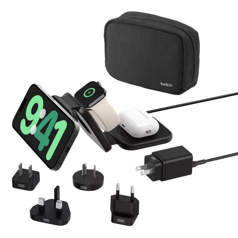 Belkin BoostCharge Pro Headphones Smartphone Smartwatch Black USB Wireless Fast Charging