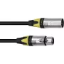 XLR cable PSSO 3-pin 20 m black with Neutrik connectors