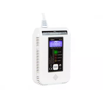 Carbon monoxide and gas detector BLOW TGC30 WiFi Tuya — LCD, 85 dB, wired, surface-mounted, white