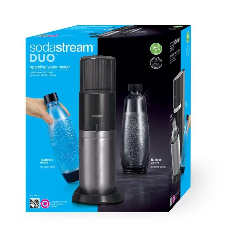Soda Maker SodaStream DUO Black Stainless Steel