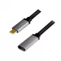 LogiLink USB Cable USB 3.2 Gen 2 CUA0105 0.5m USB C Black Grey