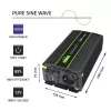 Car inverter Qoltec Monolith 2000 W Black 12 V